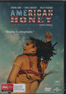 AMERICAN HONEY - Sasha Lane Shia Labeouf- DVD - N&S - Never played - R 2 & 4 PAL