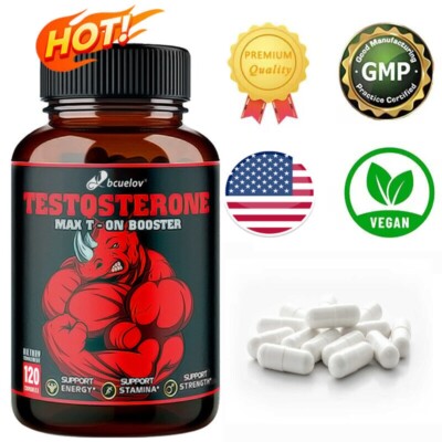 Bcuelov Anabolic Booster & Muscle Builder, 120 Capsules