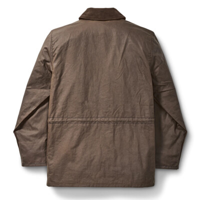 Filson Cover Cloth Mile Marker Coat Dark Earth Waxed Cotton Jacket