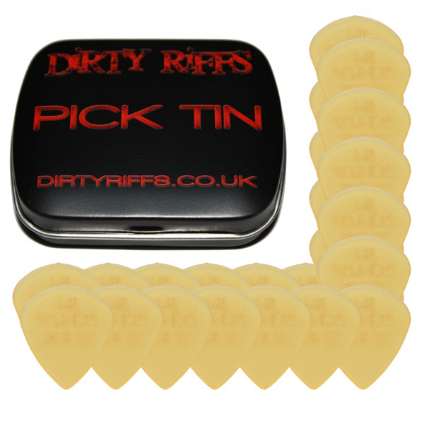 24 x Dunlop Ultex Jazz 1.38mm Guitar Picks / Plectrums In A Handy Pick Tin
