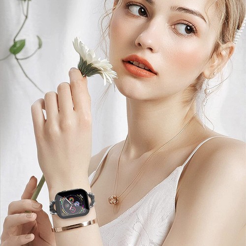 Luxus Butterfly iWatch Armband + Schutzhülle Für iWatch Series 9 8 7 6 5 4 SE - Zdjęcie 8 z 13