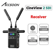 Accsoon CineView 2 SDI Dual Band Receiver 1500ft HDMI Wireless Video Receiver