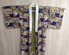 Japanese Kyoto Vintage Kimono yukata Height48.42inch Width24.01inch silk used