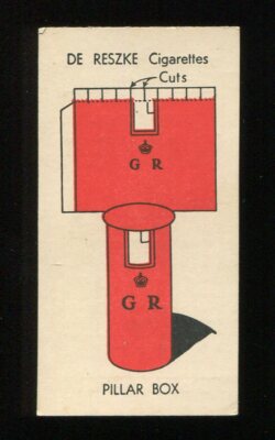 1935 De Reszke Millhoff Things to Make 43 Pillar Box Mail craft cigarette  card
