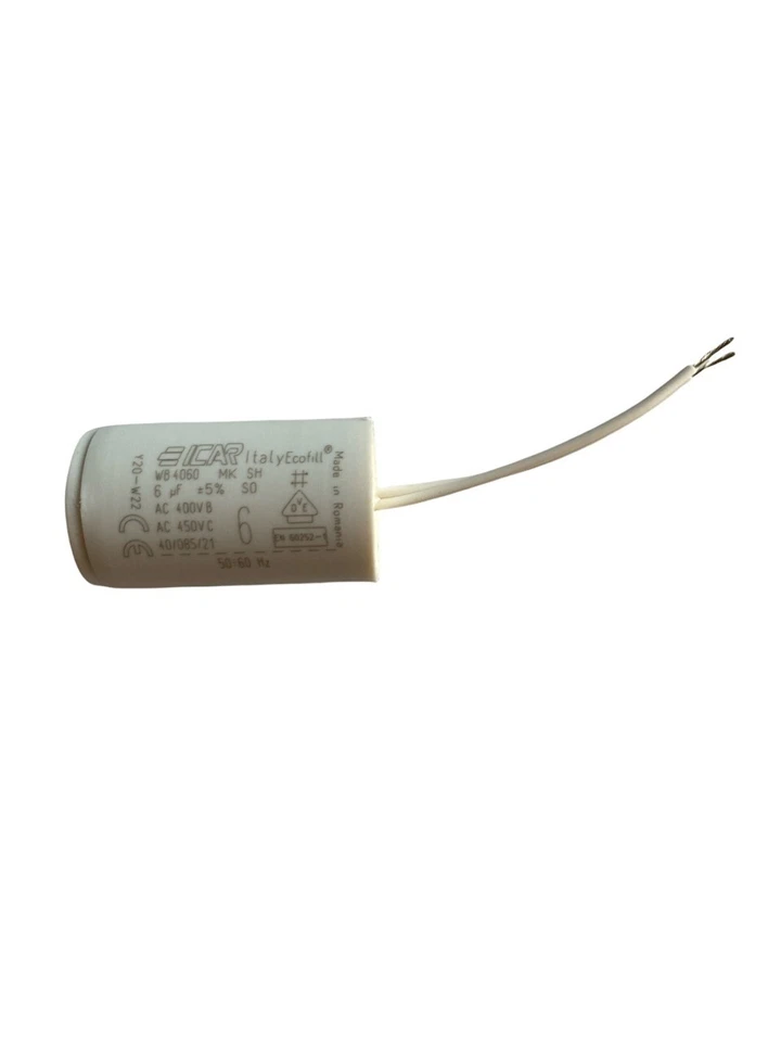 Condensateur 6uF 6µF ICAR Ø30x51mm Tolérance ±5%