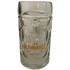 SAMUEL ADAMS "Raise The Stein" OCTOBERFEST .5L Dimpled Handled Glass Beer Mug