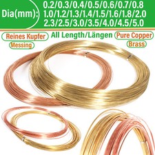 Bare Copper Wire Solid Copper Round pure copper/Brass 0.2mm 0.3mm 0.4mm to 5mm