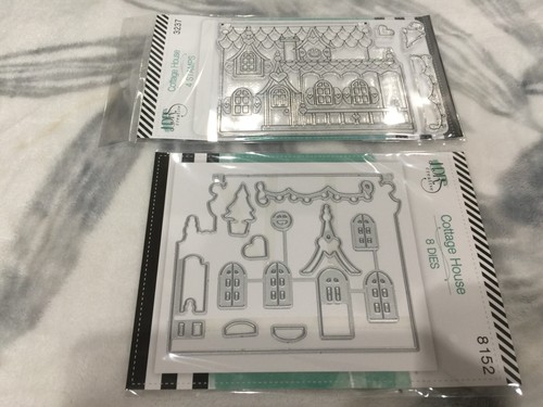 LDRS Creative Stamp & Die Combo Set ~ COTTAGE HOUSE - 8152, 3237 New - Picture 1 of 5