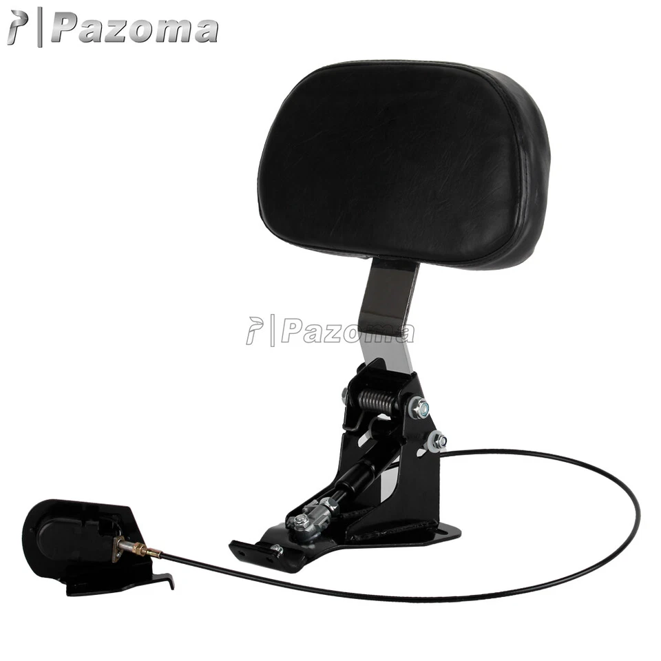 Driver Backrest Rider Back Rest Adjustable For Harley Touring Glide 2009-2021 - Imagem 3 de 4