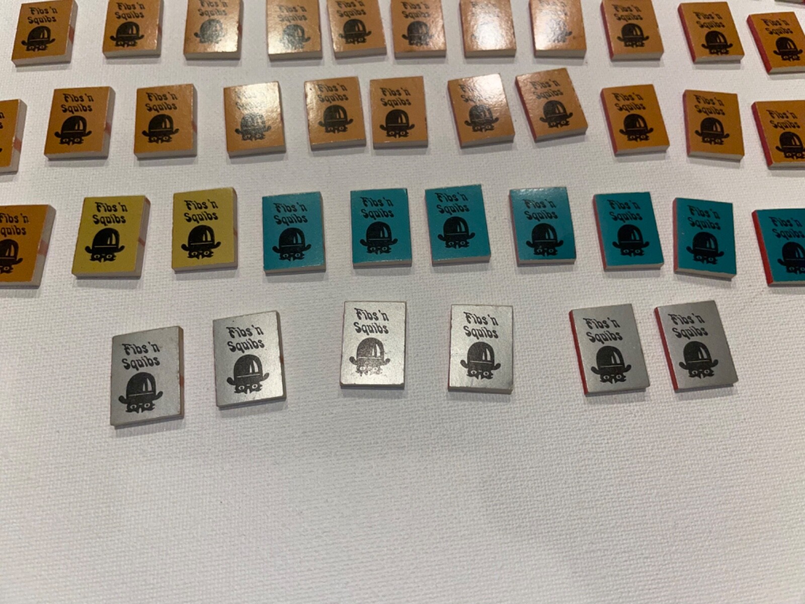 Lot of 81 VINTAGE MINI BOOKS Fibs n squibs & swinger stickers