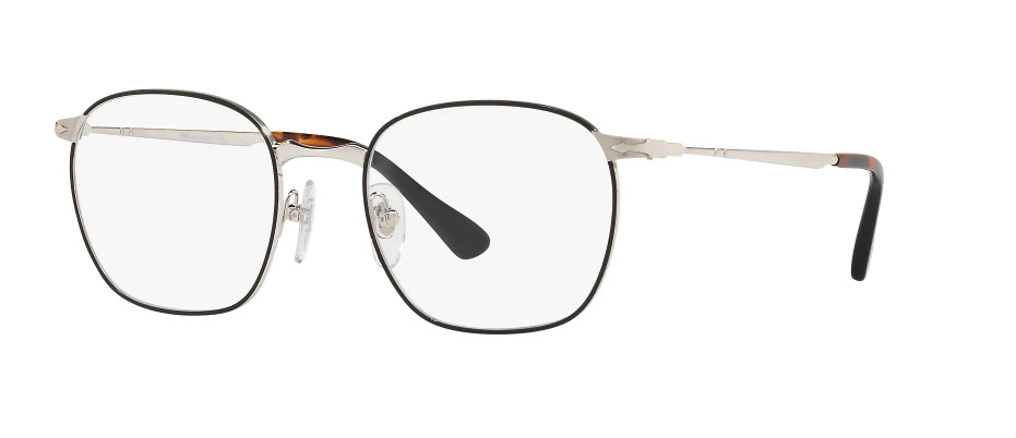 Очки Persol PO2450V 1074 52 в бледно-черно-серебристой оптической оправе