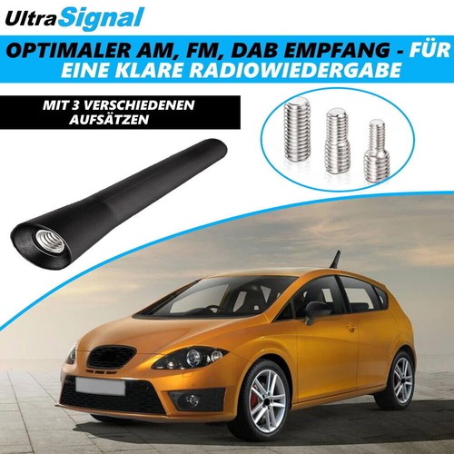 UltraSignal Universal Antenne Auto Dach Kurz KFZ Stabantenne 3Adapter M4 M5 M6. - Bild 2 von 8