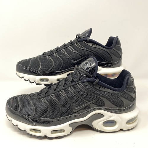 Nike Air Max Plus SE Snakeskin Black/White Running Shoes Womens Sz 7 READ! - 第 1/6 張圖片