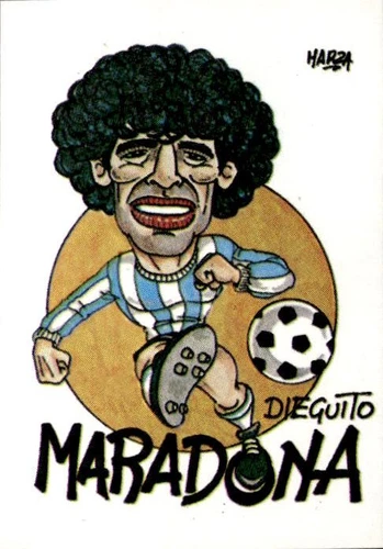 figurina Flash Mexico 1986 New #55 Maradona Diego Armando