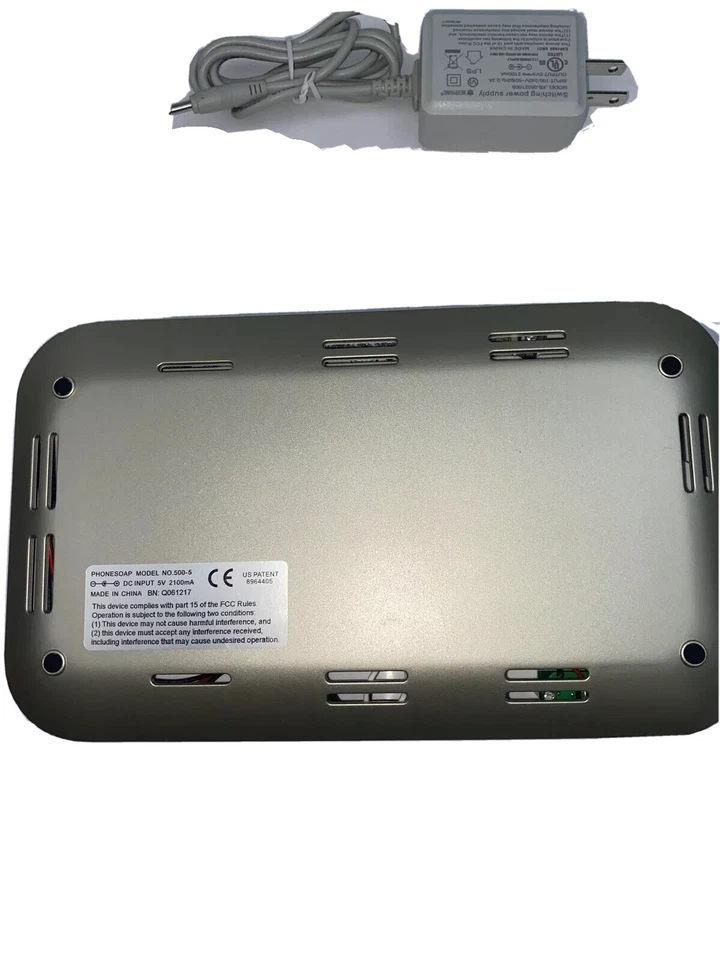 手机肥皂紫外线消毒器和电源线 Lori Greiner 颜色经过磨砂测试 500-5 — 第 4/4 张图片