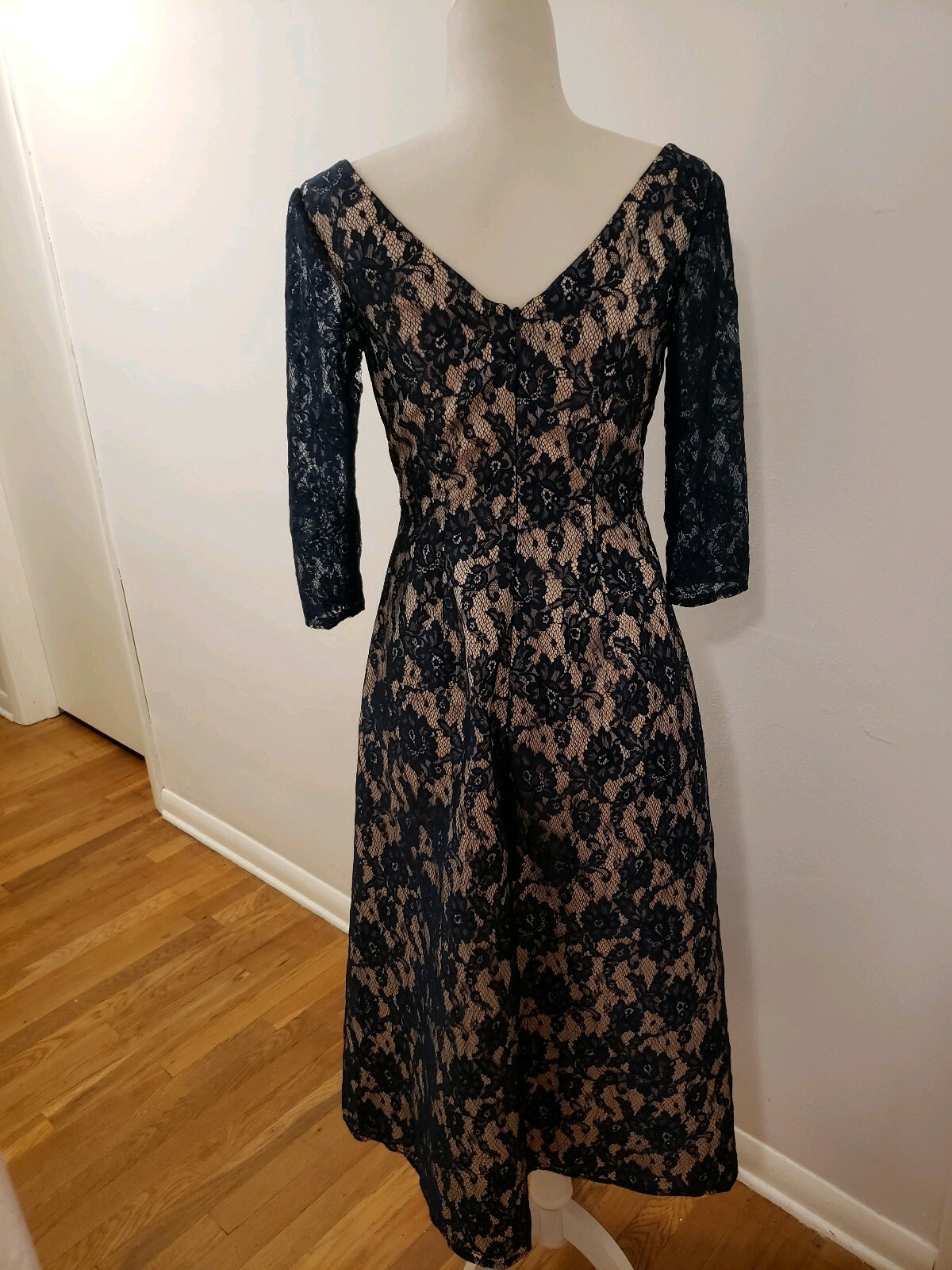 NWT Jjs House Navy Lace Bridesmaid Mother of Bride Dress Sz 4 Special