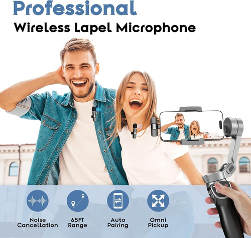 USB C Mini Wireless Lavalier Microphone for Iphone 15 16, Ios and Android Device - Picture 2 of 12