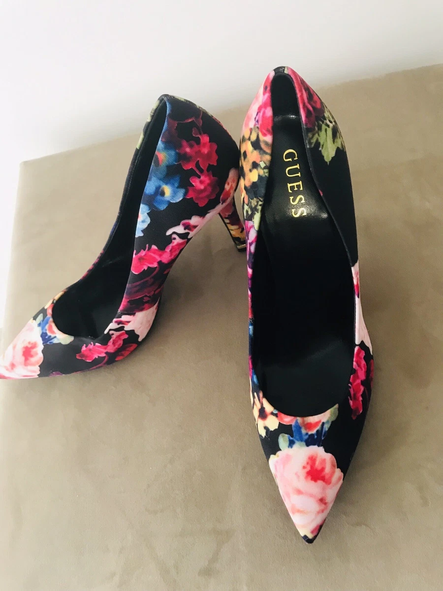 Women s Guess Babbitta Multi Floral Pumps US Size 10 UK Size 8