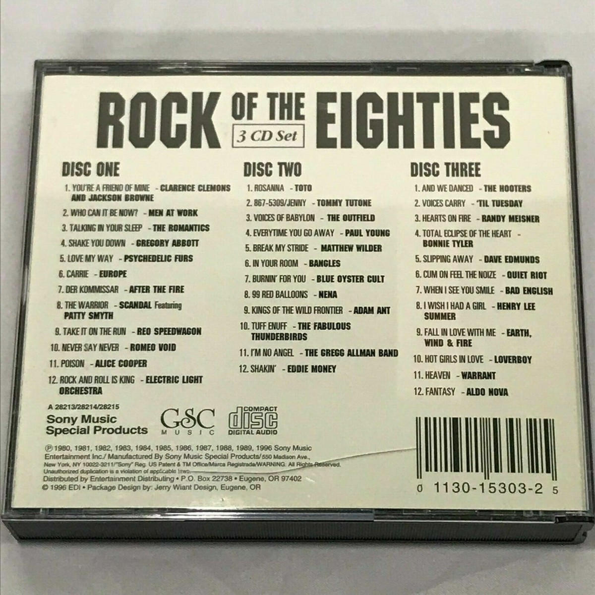 Rock of the Eighties 3 CD Set by Various | eBay