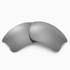Walleva Titanium Non-Polarized Replacement Lenses For Oakley Flak Jacket XLJ
