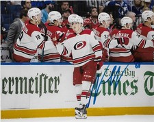 Carolina Hurricanes Martin Necas Signed Autographed 8x10 Photo COA