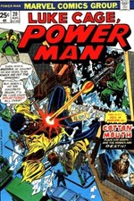 POWER MAN #20 F/VF, Luke Cage, Marvel Comics 1974 Stock Image