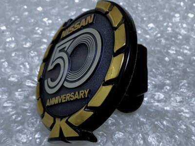 JDM Former Nissan OP Option 50 50th Anniversary Emblem Grille