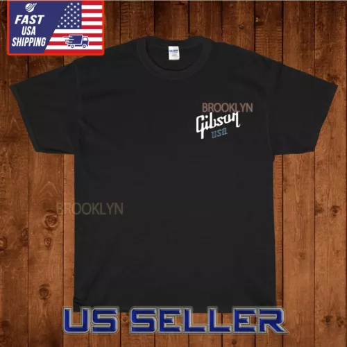 NEW SHIRT GIBSON GUITARS MEN'S LOGO UNISEX T-SHIRT FUNNY AMERICAN USA SIZE S-5XL