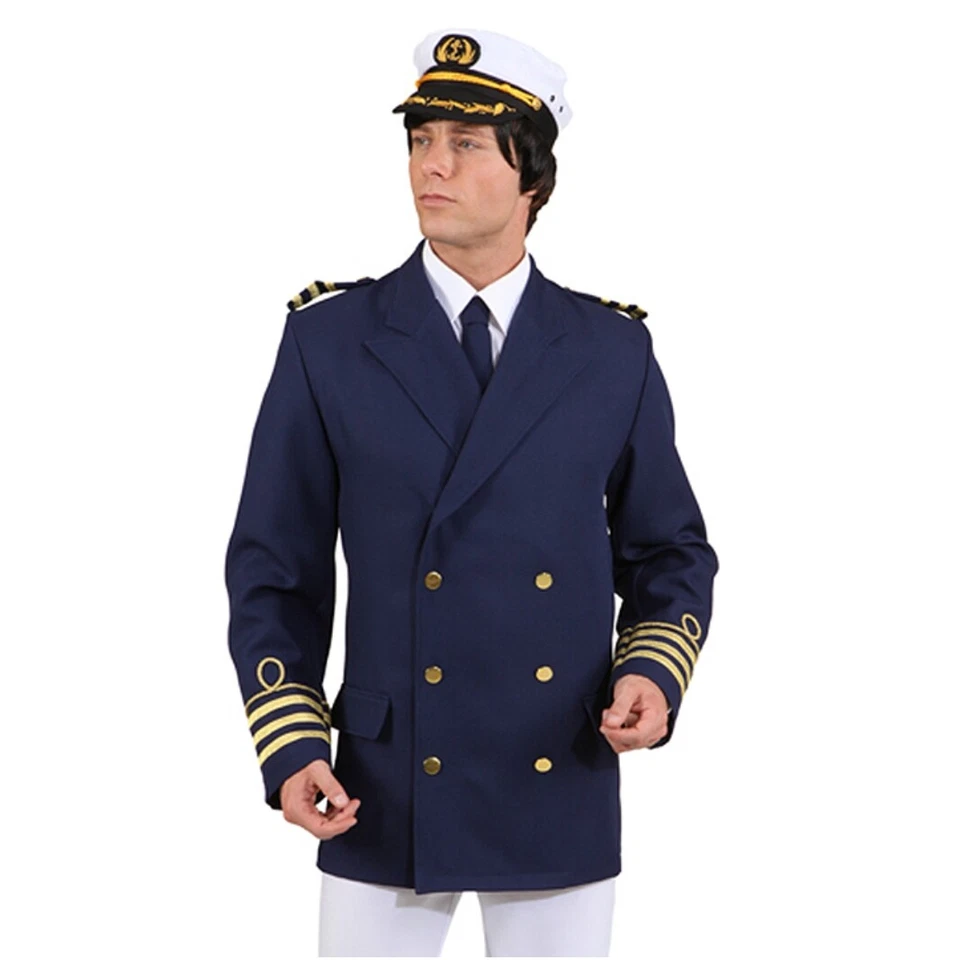 ORLOB KARNEVAL Admiral Kostüm Kapitän Jacke blau für Herren Gr. 50-64 Marine Offizier Fasching