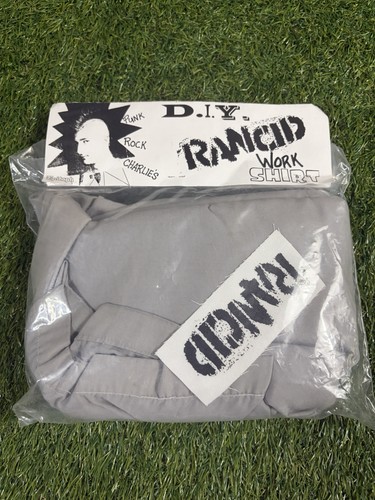 Vintage 90s Rancid Offical D.I.Y Work Shirt Bloodclot Promo SEALED Epitaph 
