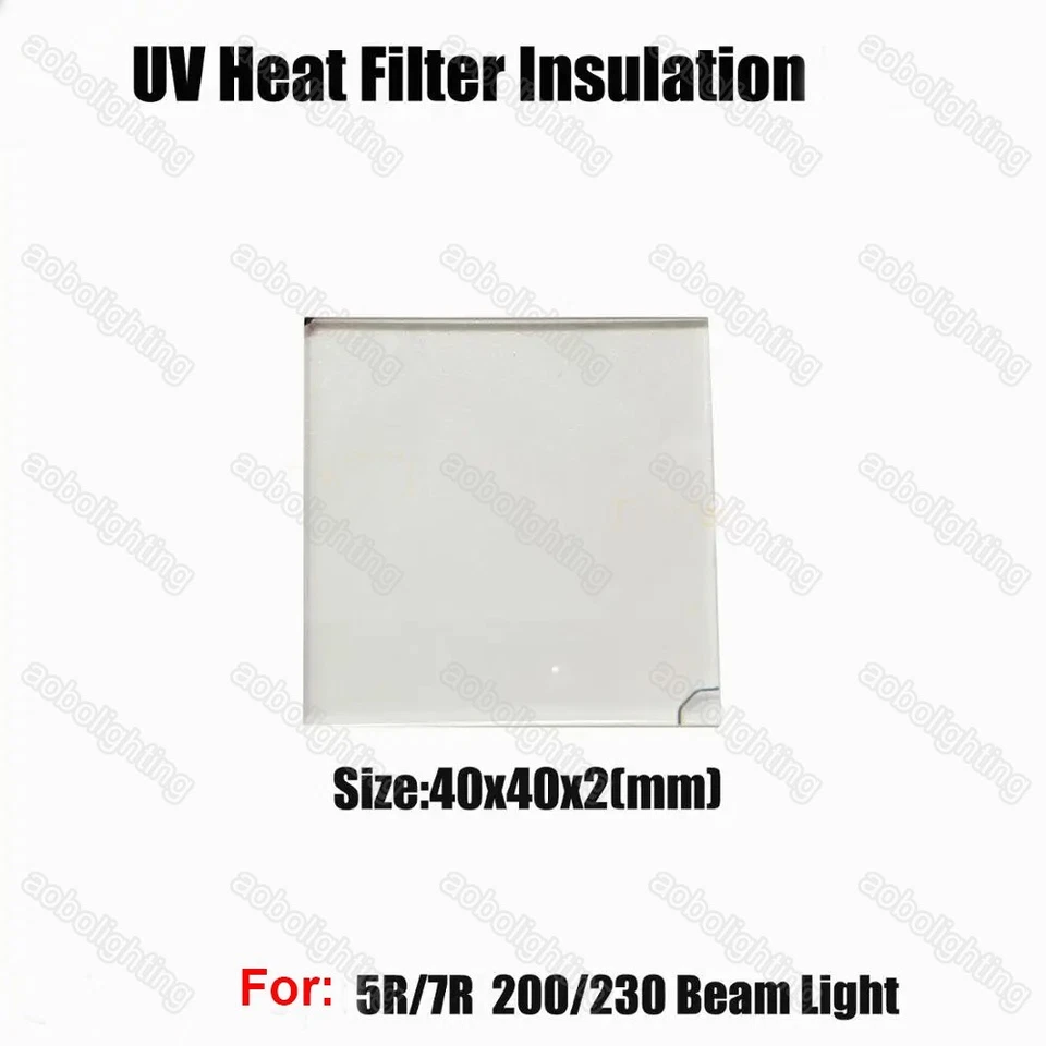 4x 5R7R 200 230 Beam Moving Head UV Heat Filter Insulation Piece 15R17R 330 350w - Image 3 of 4