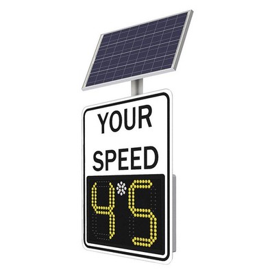TAPCO 1485-00071 LED Radar Speed Sign,Aluminum,29'' x 23'' 48HP44