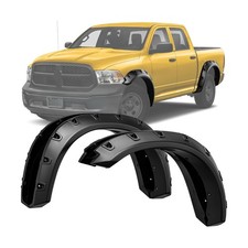 LEDKINGDOMUS Front Rear Fender Flares Kit Compatible for 2009-2018 Dodge Ram ...