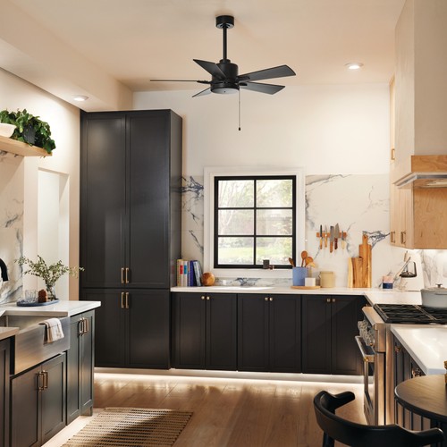 Kichler 330241 Lucian 42" 5 Blade Indoor Ceiling Fan - Black - Picture 3 of 12