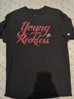 YOUNG & RECKLESS BLACK MEN'S GRAPHIC T-SHIRT W/LOGO size Xl 