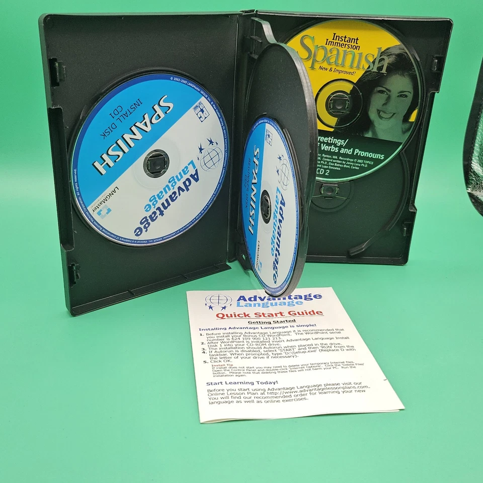 Advantage Language Breakthrough Interactive Learning-Spanish 4 CD Set: Beginner - Image 3 of 4