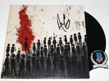 ADAM GONTIER SIGNED THREE DAYS GRACE 'ALIENATION' ALBUM VINYL RECORD BECKETT COA