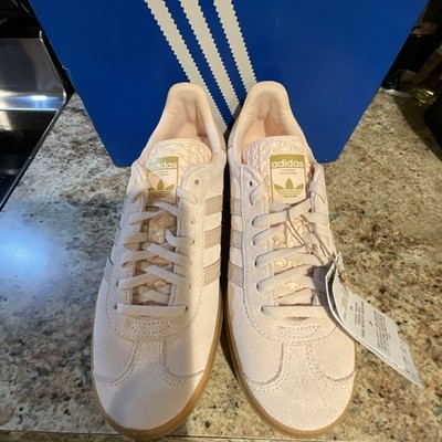adidas Gazelle Bold J Originals Light Pink Suede Sneakers Kids 6 JQ1296