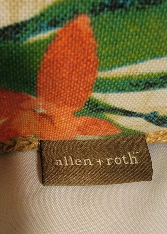Allen + Roth Tropical Tucan Throw Pillow with Jute Trim - Image 2 of 3