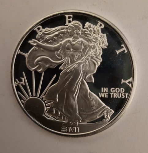 Sunshine Minting (SMI) Walking Liberty 1 ounce silver round .999 fine silver