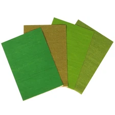 4pcs Landscape Artificial Grass Fake Grass Mini Garden Landscaping Prop