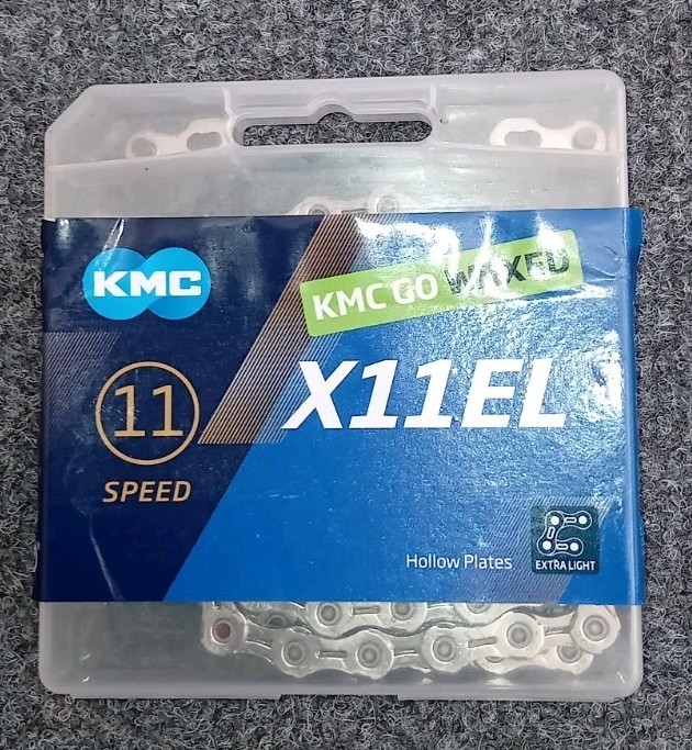 KMC X11EL WAXED CHAIN 11 SPEED 108 LINKS PLUS QUICK LINK - PLEASE READ