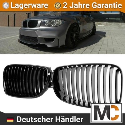 Nieren-Set Frontgrill Schwarz Glanz passt für BMW E81 E82 E87 E88 Facelift 07-13