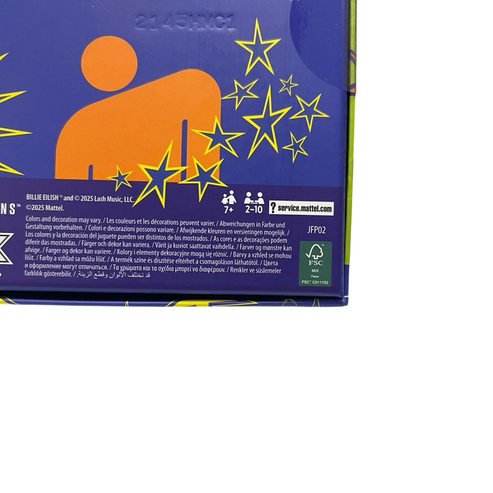 Billie Eilish UNO CANVAS Card Game by Mattel LIMITED EDITION NEW SEALED - Image 4 of 4