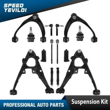 Front Upper Lower Control Arms For 2007-2013 Chevy Silverado GMC Sierra Escalade