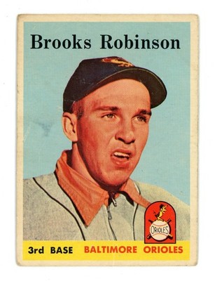 1958 Topps #307 Brooks Robinson Baltimore Orioles Card HOF GD Range (65694)