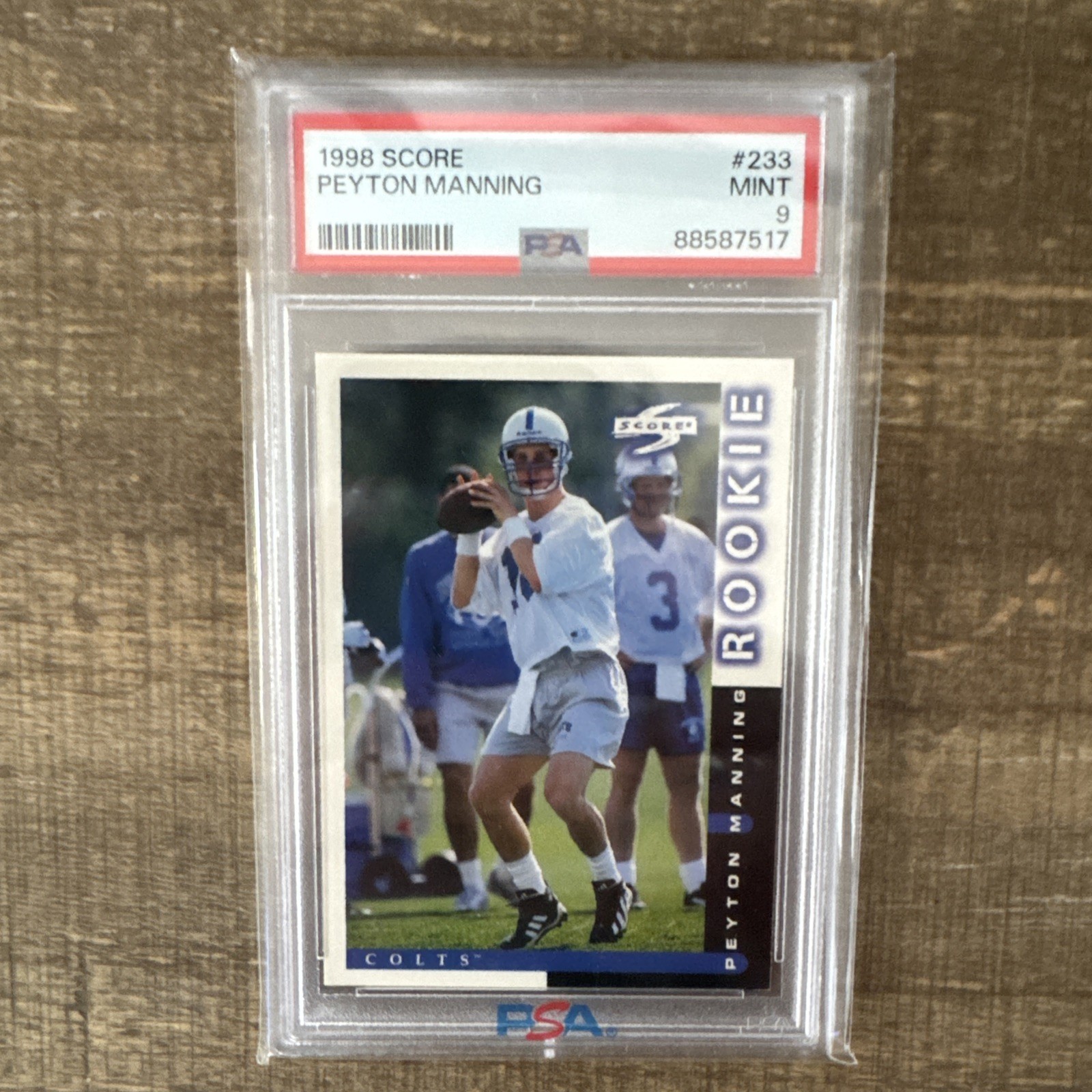 1998 Score - Rookie #233 Peyton Manning (RC) PSA 9 Colts