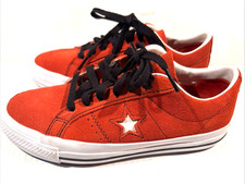 Converse Cons One Star Pro Mens SZ 4.5 Womens SZ 6 Red Suede Low Sneaker Shoes