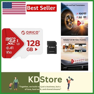 Versatile 128GB SDXC Memory Card - Dustproof, Water Resistant, for All Devices