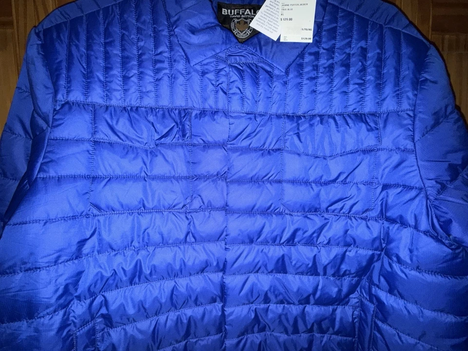 Buffalo David Bitton мужчин легкий синий пуховик куртка-XL-NWT - Изображение 3 из 4